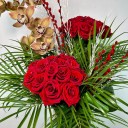 Red Roe Kırmızı Güller ve Cymbidium