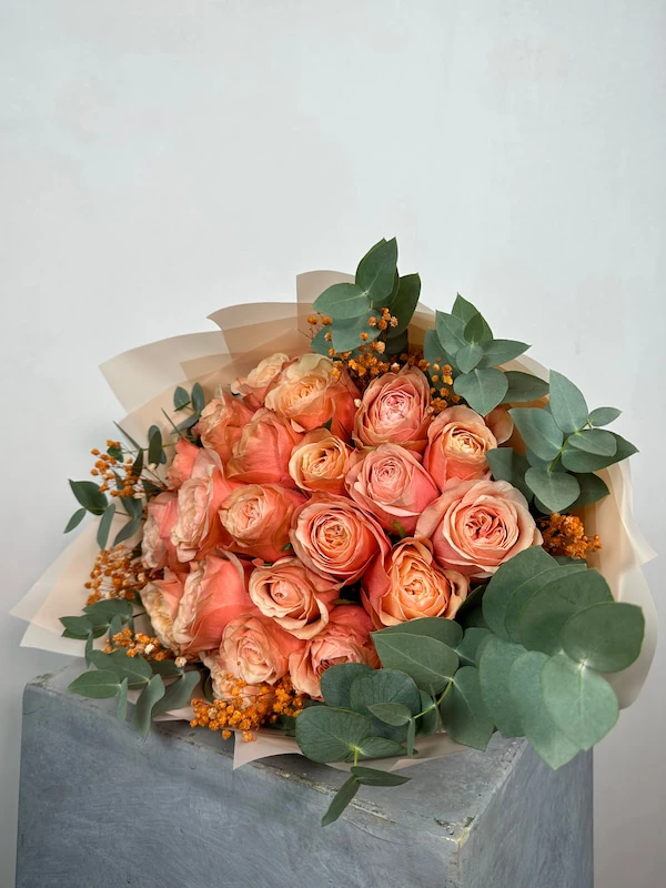 Kahala Gül ve Okaliptus Buketi